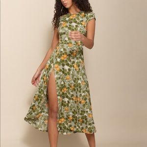 Reformation Gavin Dress Orange Grove